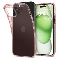 Spigen Crystal Flex iPhone 15 Plus Case - Pink/Transparent-thumb-3