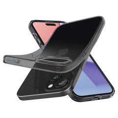 Spigen Crystal Flex iPhone 15 Plus Case - Gray-Transparent-thumb-0