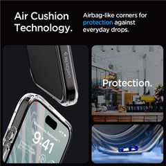 Spigen Crystal Hybrid iPhone 15 Pro Case - Clear-thumb-2