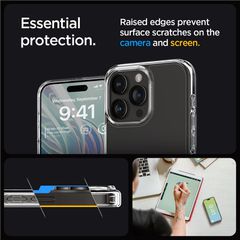 Spigen Crystal Hybrid iPhone 15 Pro Case - Clear-thumb-3