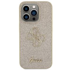Guess Glitter Script Big 4G case for iPhone 15 Pro - gold-thumb-2