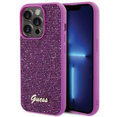 Guess Disco Metal Script case for iPhone 15 Pro - pink