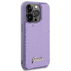 Guess Sequin Script Metal case for iPhone 15 Pro - purple-thumb-3