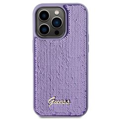 Guess Sequin Script Metal case for iPhone 15 Pro - purple-thumb-2