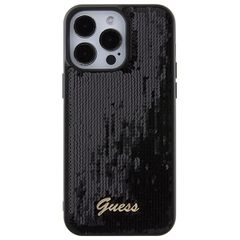 Guess Sequin Script Metal case for iPhone 15 Pro Max - black-thumb-2
