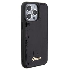 Guess Sequin Script Metal case for iPhone 15 Pro Max - black-thumb-3