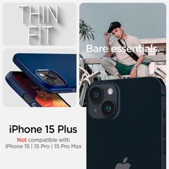 Spigen Thin Fit iPhone 15 Plus Case - Blue-thumb-1