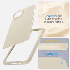 Spigen Thin Fit iPhone 15 Plus Case - Beige-thumb-4