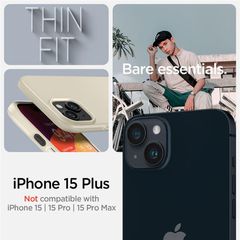 Spigen Thin Fit iPhone 15 Plus Case - Beige-thumb-2