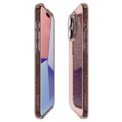 Spigen Liquid Crystal Glitter iPhone 15 Pro Max Case - Pink/Clear-thumb-1