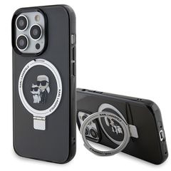 Karl Lagerfeld KLHMP13LHMRSKCK iPhone 13 Pro 6.1" black/black hardcase Ring Stand Karl MagSafe