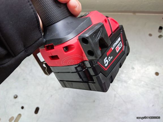 ΚΟΡΥΦΑΙΟ!!Σετ Milwaukee 18V Κρουστικό Δραπανοκατσάβιδο + παλμικός βιδολογος 4 ταχυτήτων 1/4''με 2 μπαταρίες 18VX5Ah-thumb-10