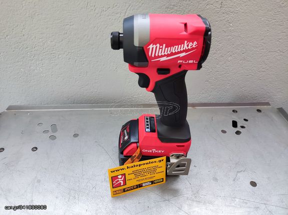 ΚΟΡΥΦΑΙΟ!!Σετ Milwaukee 18V Κρουστικό Δραπανοκατσάβιδο + παλμικός βιδολογος 4 ταχυτήτων 1/4''με 2 μπαταρίες 18VX5Ah-thumb-12