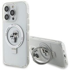 Karl Lagerfeld Ring Stand Karl MagSafe case for iPhone 13 Pro Max - white