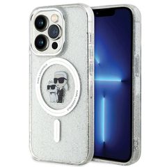 Karl Lagerfeld Karl Glitter MagSafe case for iPhone 15 Pro - transparent