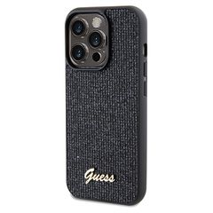 Guess Disco Metal Script case for iPhone 14 Pro Max - black-thumb-1