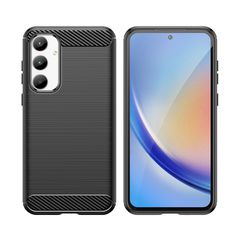 Carbon Case for Samsung Galaxy A35 - black-thumb-1