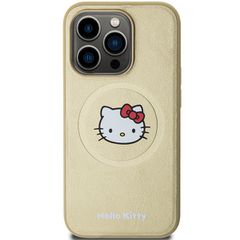 Hello Kitty Leather Kitty Head MagSafe case for iPhone 13 Pro Max - gold-thumb-2
