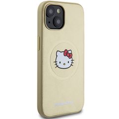 Hello Kitty Leather Kitty Head MagSafe case for iPhone 14 - gold-thumb-3