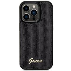 Guess Sequin Script Metal case for iPhone 13 Pro / 13 - black-thumb-2