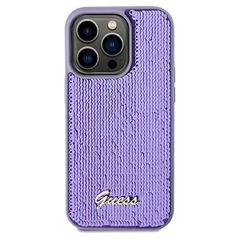 Guess Sequin Script Metal case for iPhone 13 Pro Max - purple-thumb-2