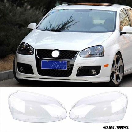 Κρύσταλλα Φαναριών Για VW Golf V 03-08 Ζευγάρι 2 Τεμάχια