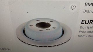 ΓΝΗΣΙΑ BMW ΔΙΣΚΟΠΛΑΚΑ ΟΠΙΣΘΙΑ Ζ3 34211164399 34216794298