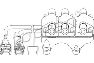 TOPRAN 111 749 755 - ignition coil Πολλαπλασιαστής