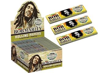 Χαρτάκια στριφτού Bob Marley King Size Unbleached Organic Hemp (Κουτί των 50 τεμ) 887982094285