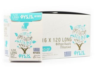 Φιλτράκια Πυθία ΦΥΣΙΣ LONG 120 ULTRA SLIM 5.7mm Ακατέργαστο Χωρίς Πλαστικό (ΚΟΥΤΙ 16 ΤΕΜ) 5200397102775