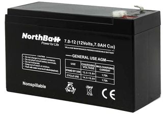 Επαναφορτιζόμενη μπαταρία Northbatt 12-7 ,12V 7AH