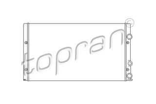 TOPRAN 105 750 755 - radiator Ψυγείο, ψύξη κινητήρα