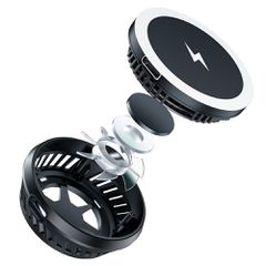 Acefast wireless induction charger with dark gray (E2) cooling system-thumb-2