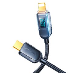 Joyroom A4 USB-C / Lightning Cable 20W 1.2m with display - black-thumb-0