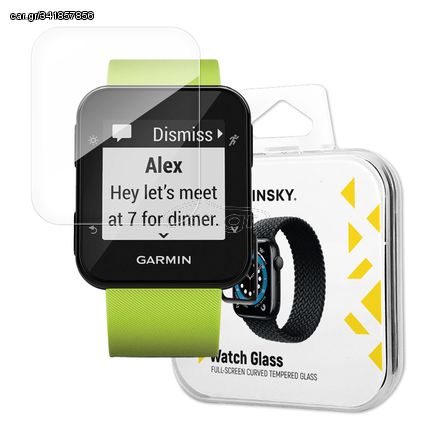 Wozinsky Full Glue Tempered Glass Tempered Glass For Garmin Forerunner 35 9H Full Screen Cover With Black Frame