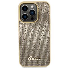 Guess Disco Metal Script case for iPhone 15 Pro - gold-thumb-2