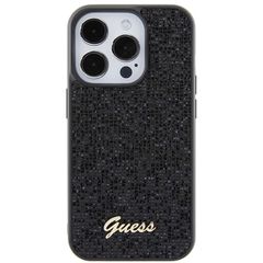 Guess Disco Metal Script case for iPhone 15 Pro - black-thumb-2