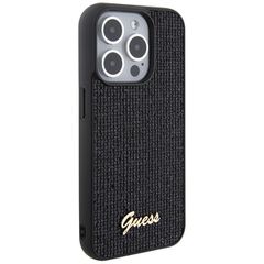 Guess Disco Metal Script case for iPhone 15 Pro - black-thumb-3