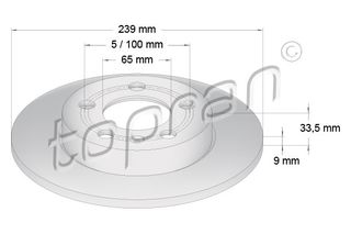 TOPRAN 109 789 - ΔIΣKOΠΛAKEΣ OΠIΣΘIEΣ AUDITT QUATRO