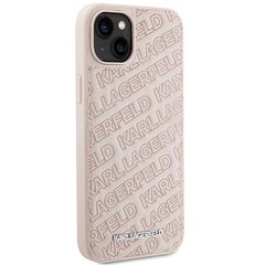 Karl Lagerfeld Quilted K Pattern case for iPhone 15 Plus / 14 Plus - pink-thumb-3