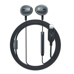 Acefast L1 in-ear headphones with 1.2 m Lightning connector - black