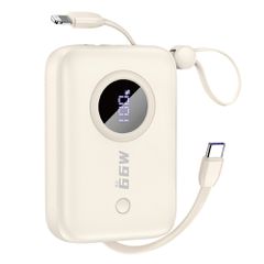Powerbank Dudao K-14 USB-A / USB-C 10000mAh - beige