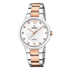 Festina Mademoiselle, Women's Watch, Silver / Rose Gold Stainless Steel Bracelet F20612/1