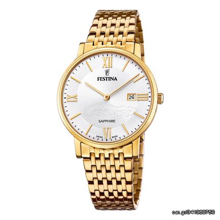 Festina Swiss Made, Men's Watch, Gold Stainless Steel Bracelet F20020/1