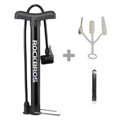 Rockbros A320 floor bicycle pump - black-thumb-2