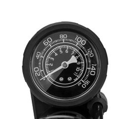 Rockbros 42610002001 floor bicycle pump with pressure gauge - black-thumb-1