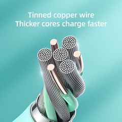 Joyroom Bowling Data Cable S-2030M8 USB-A / micro USB 3A 2m - green-thumb-3