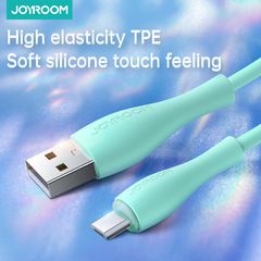 Joyroom Bowling Data Cable S-2030M8 USB-A / micro USB 3A 2m - green-thumb-1