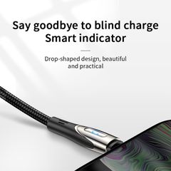 Joyroom Sharp Series S-M411 USB-A / micro USB 3A 2m Cable with Charging Indicator - Black-thumb-4