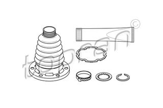 TOPRAN 111 781 546 - boot kit c.v.joint Σετ φούσκες, άξονας μετ. κίν.